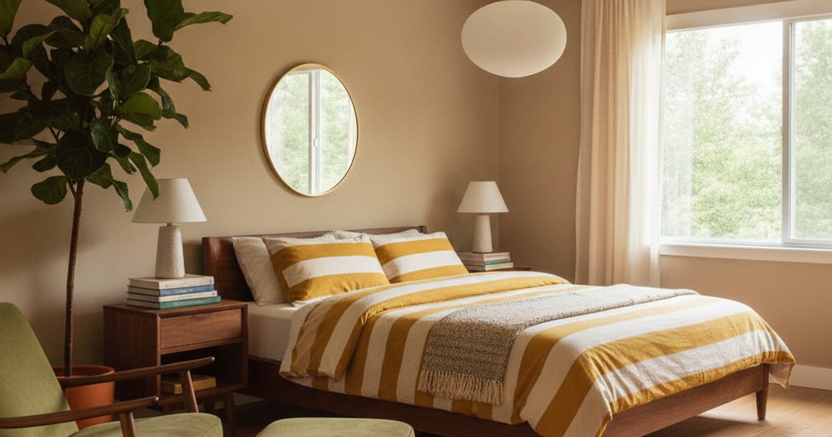 Shop the Look: A Warm Mid-Century Bedroom Under $2,000