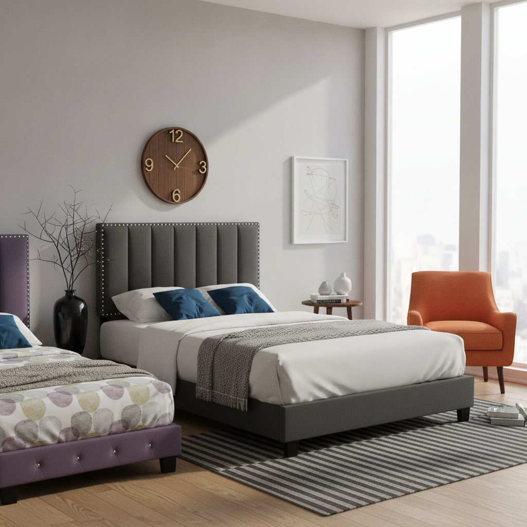 AI-generated scene for Mid Century Bedroom
