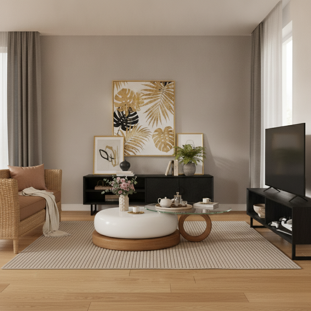 Modern Living Room, Piece by Piece