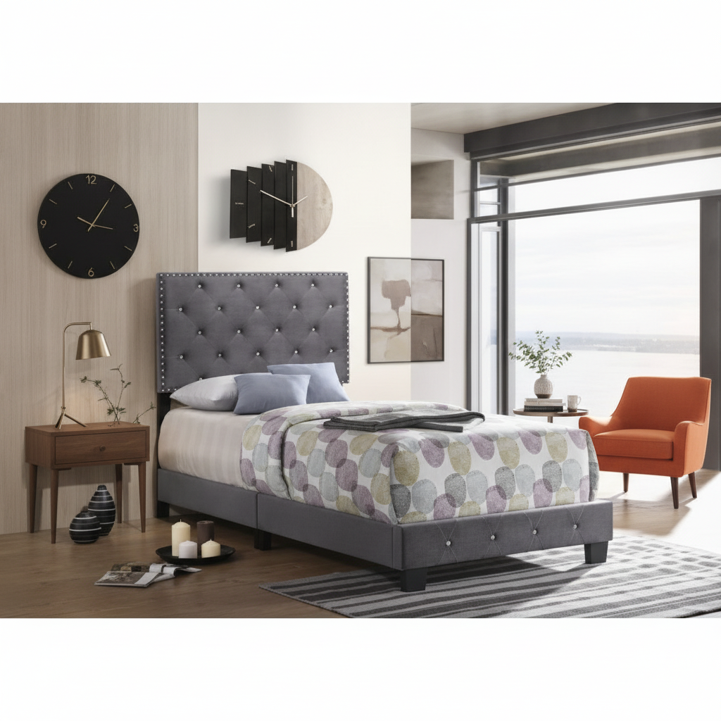 AI-generated scene for Mid Century Bedroom