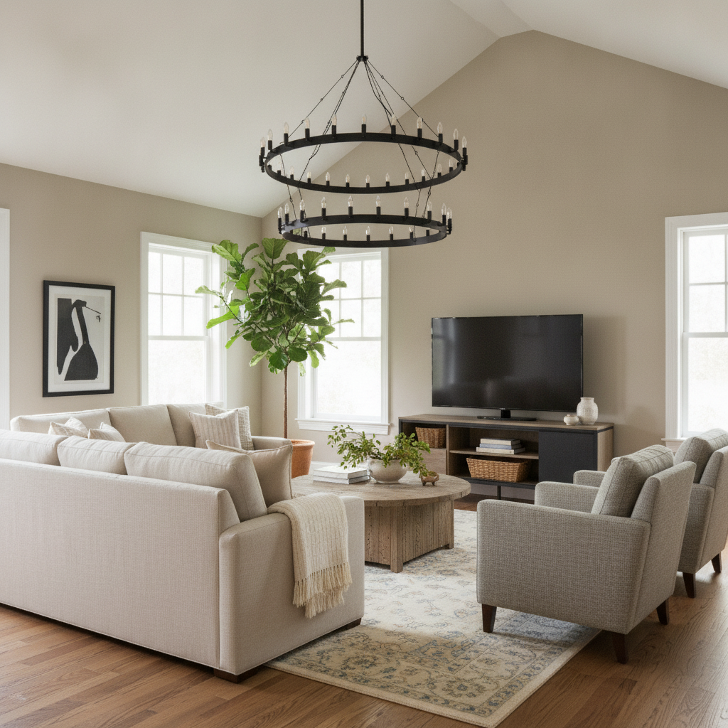 How to Build a Farmhouse Living Room