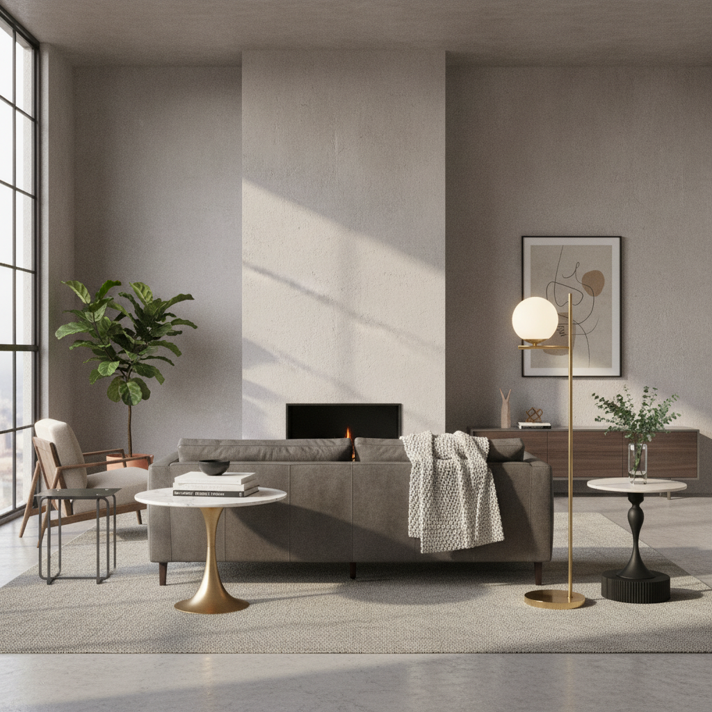 AI-generated scene for Industrial Living Room