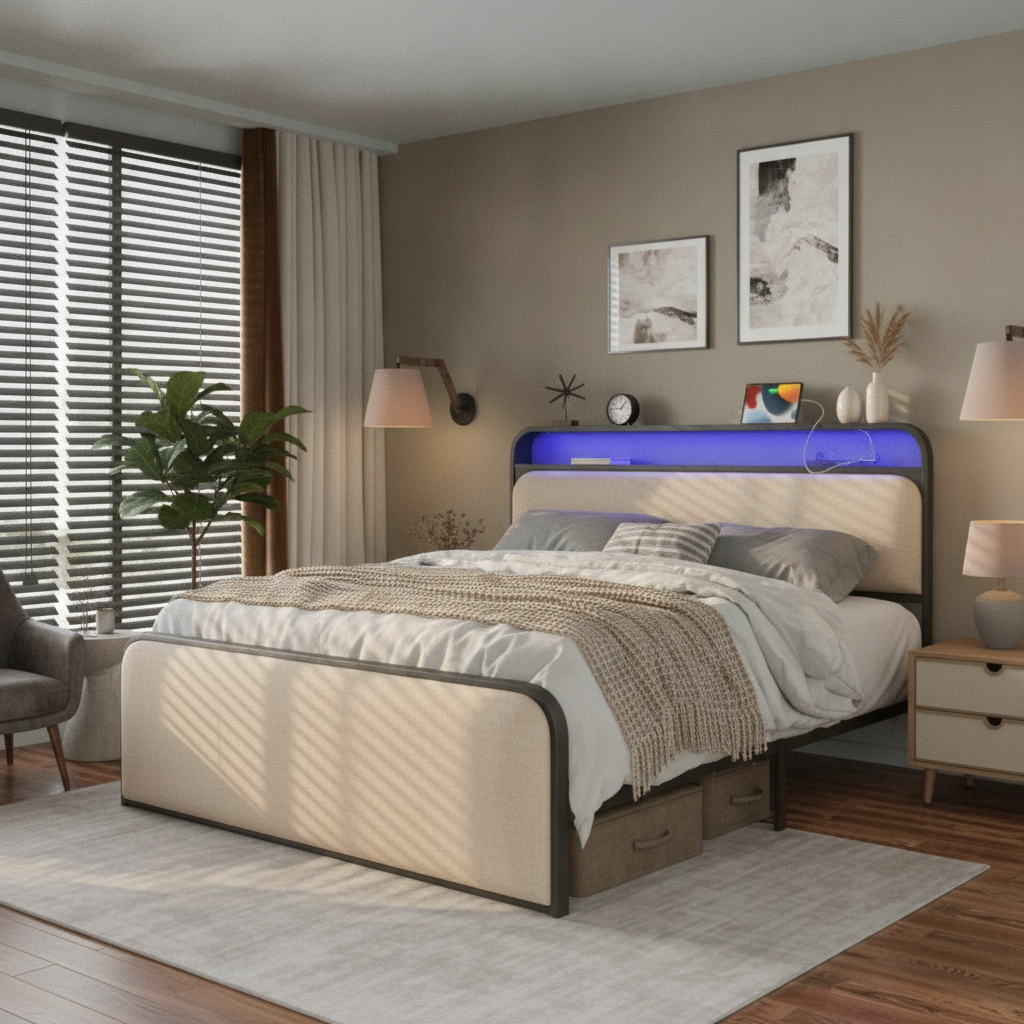 How to Build a Industrial Bedroom