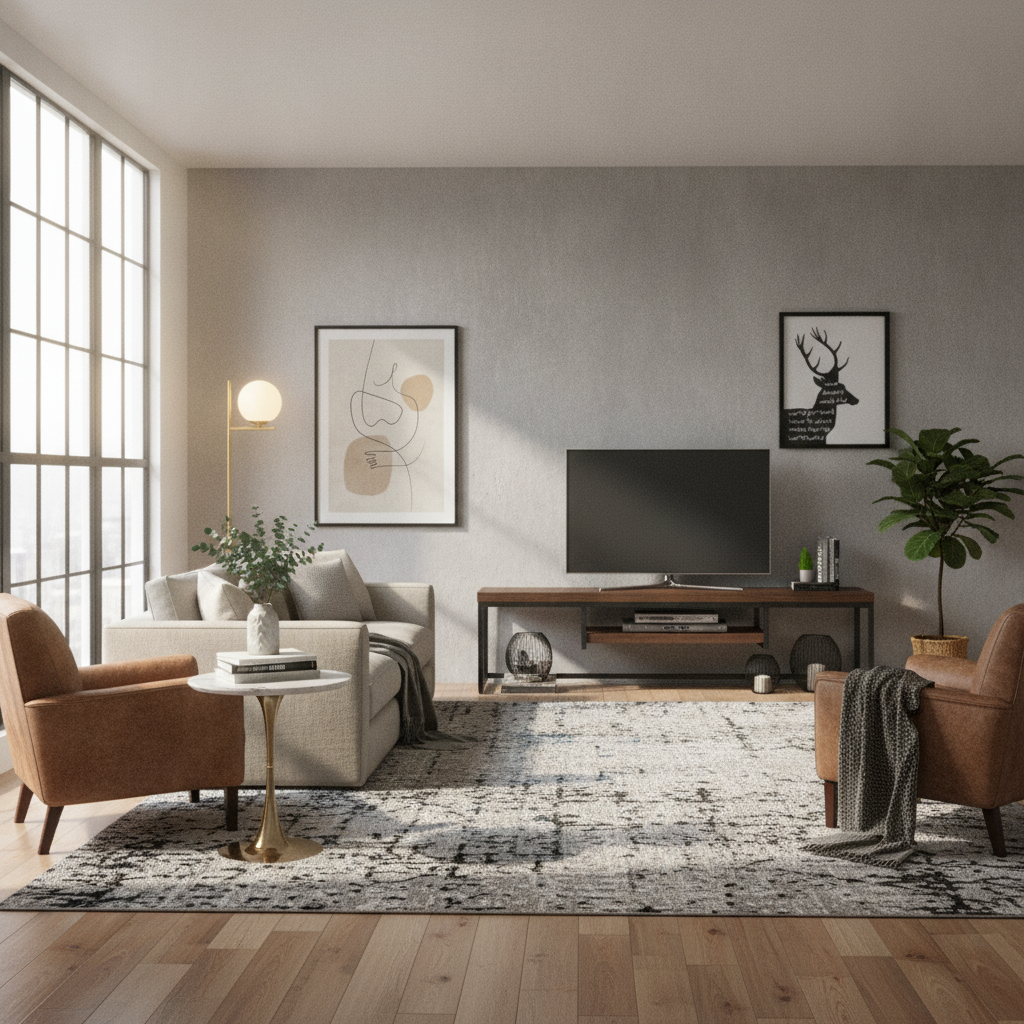 How to Build a Industrial Living Room