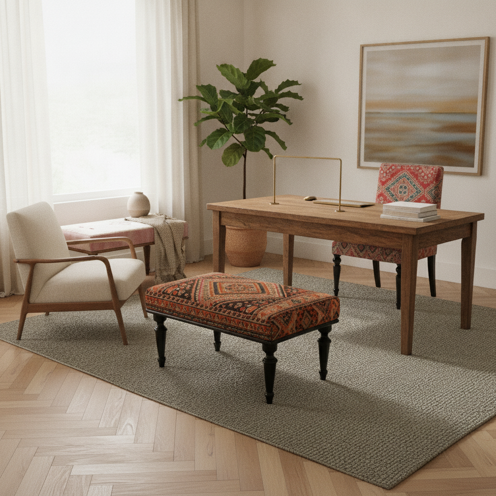 One Room, Done Right: Boho Office