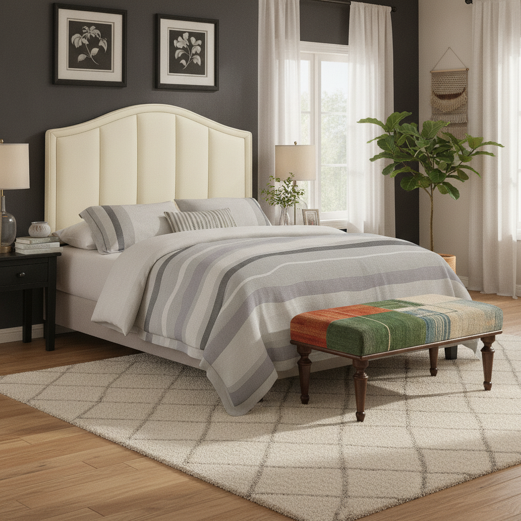 AI-generated scene for Boho Bedroom