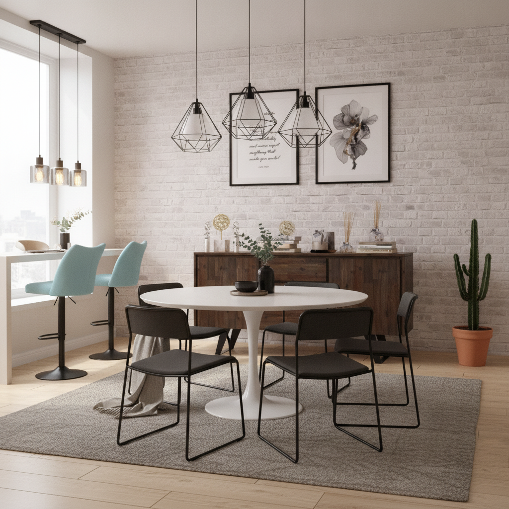 AI-generated scene for Industrial Dining