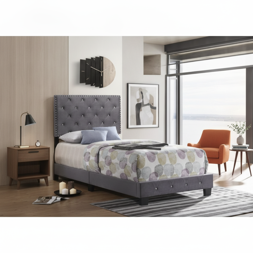 AI-generated scene for Mid Century Bedroom