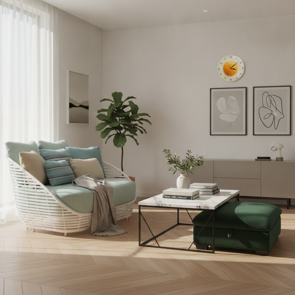 AI-generated scene for Modern Living Room