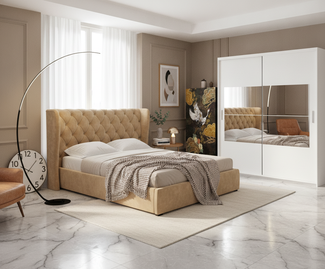 AI-generated scene for Modern Bedroom
