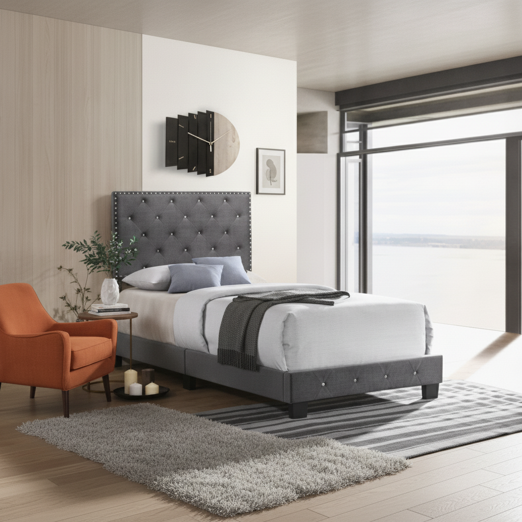 AI-generated scene for Mid Century Bedroom