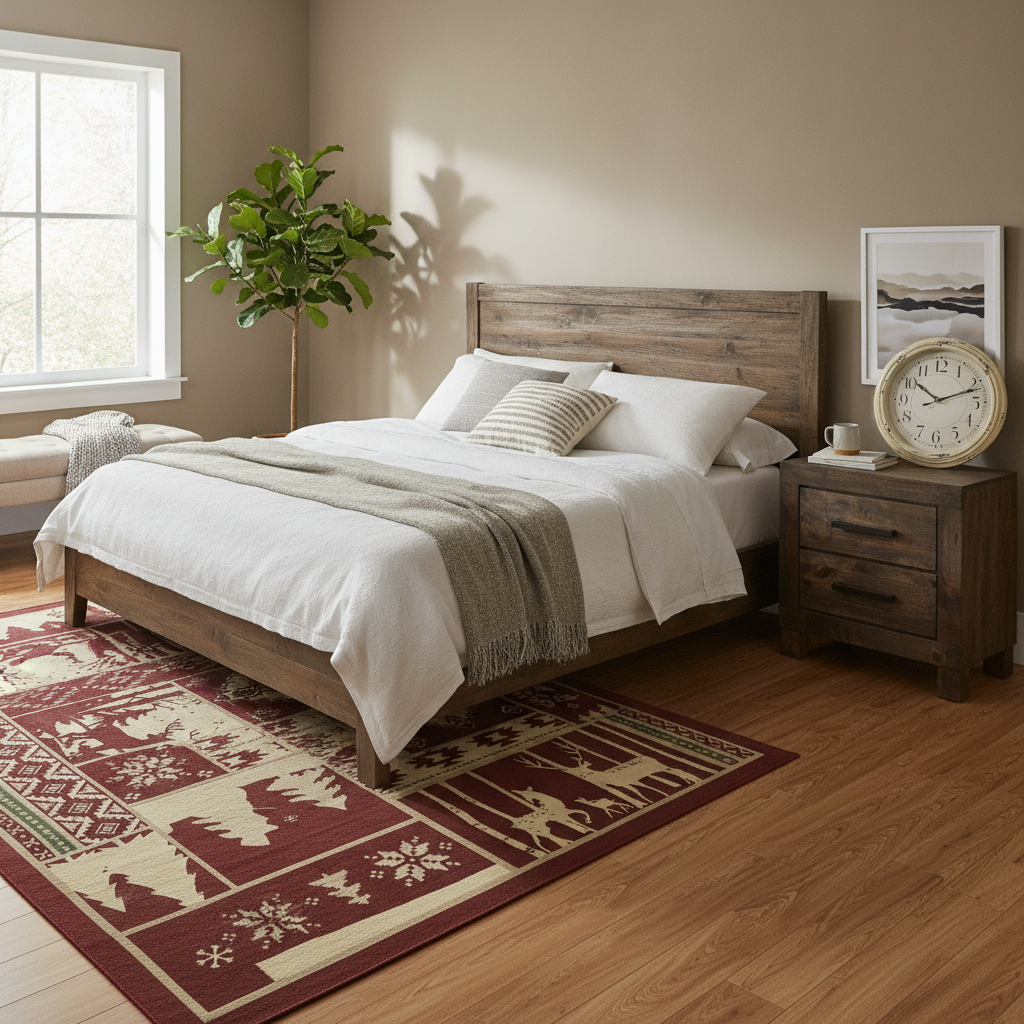 AI-generated scene for Farmhouse Bedroom