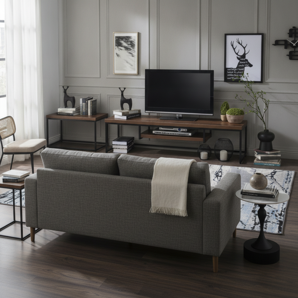 The Industrial Living Room Edit