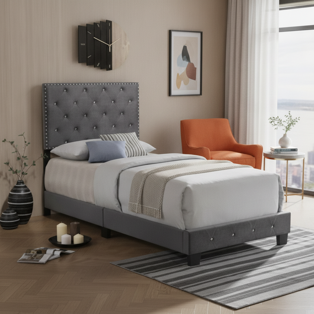 AI-generated scene for Mid Century Bedroom