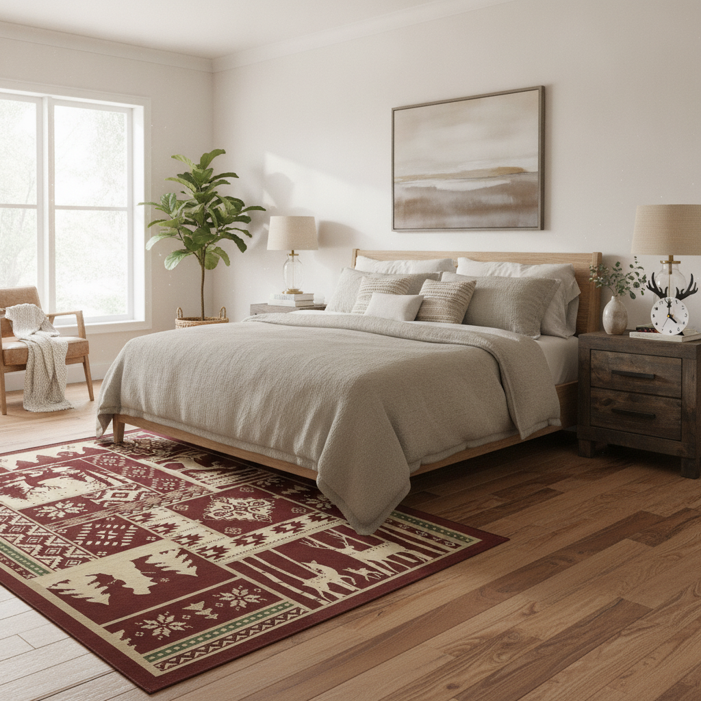 AI-generated scene for Farmhouse Bedroom