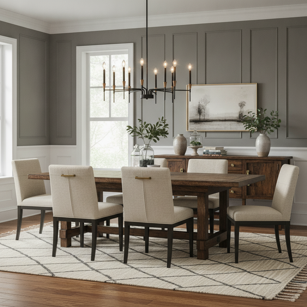 AI-generated scene for Traditional Dining