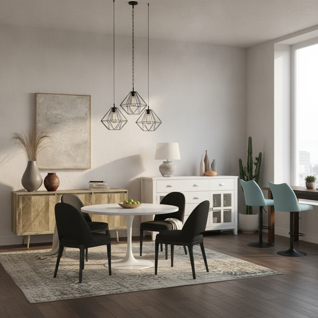AI-generated scene for Industrial Dining