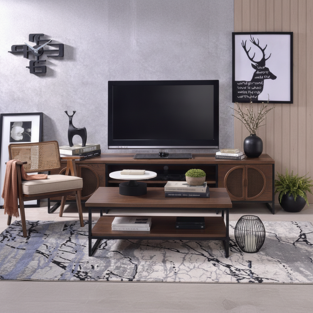 How to Build a Industrial Living Room